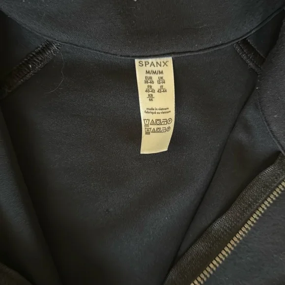 SPANX Black Quarter-Zip Sweater - Picture 3 of 5